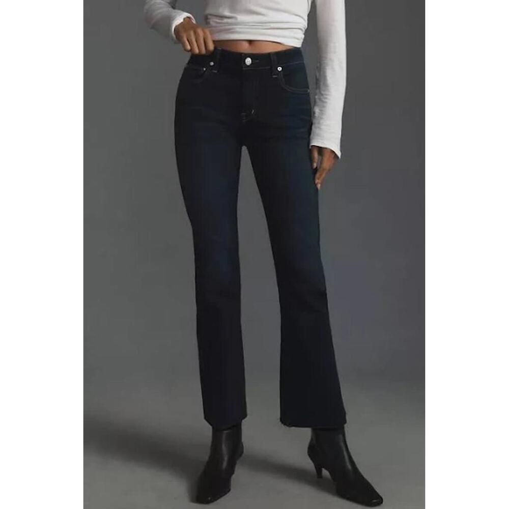NWT! Edwin Lark Ankle Jeans with Raw Hem in Color Inked Size 30